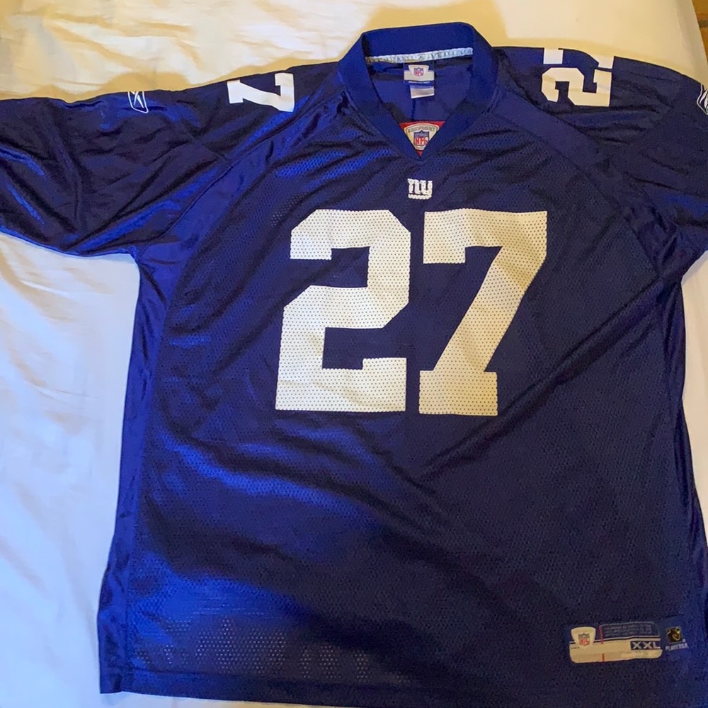A xxl Brandon Jacobs # 27 Jersey for the New York Giants.